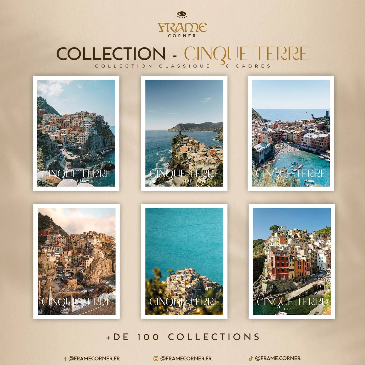Affiche Cinque Terre - Vernaza Nord Frame Corner