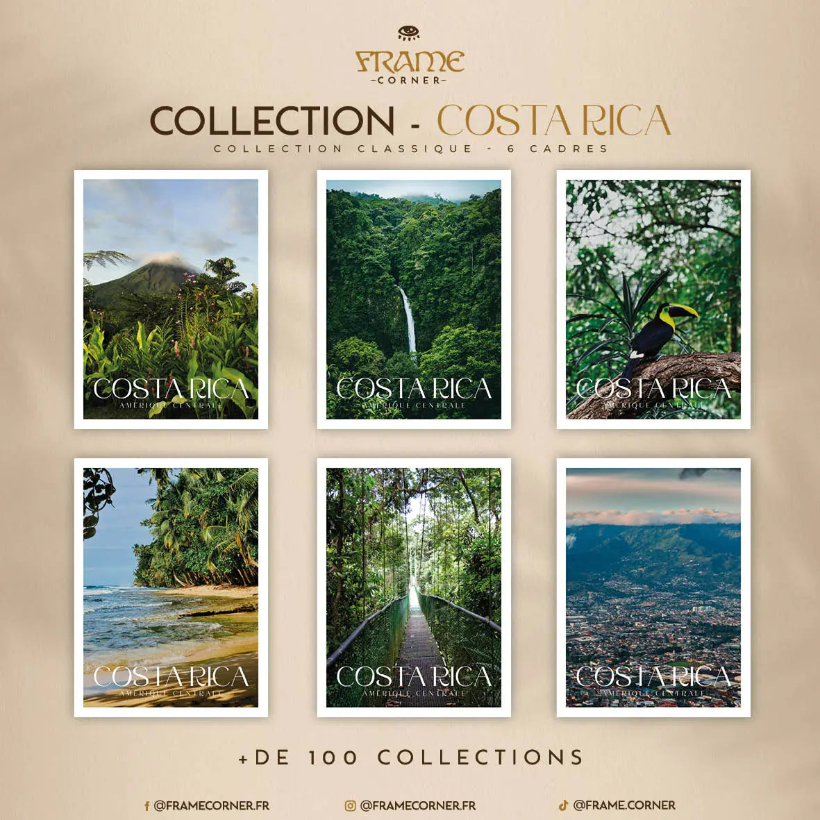 Affiche Costa Rica - San José Frame Corner