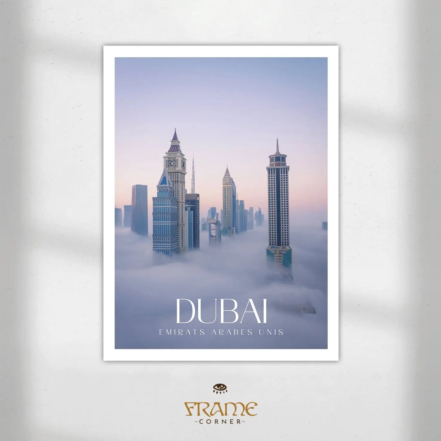 Affiche Dubaï - Les Gratte-Ciel Frame Corner