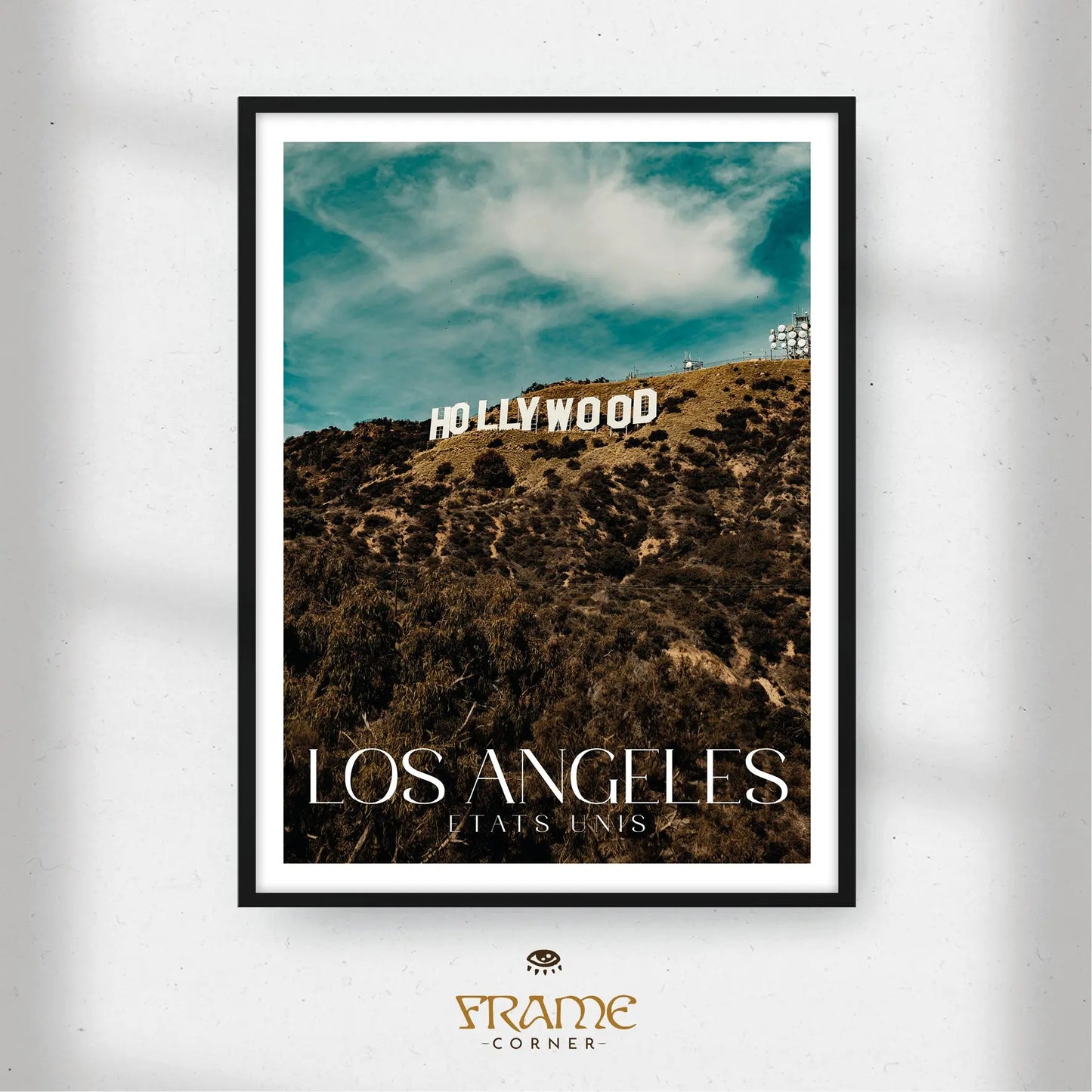 Affiche Los Angeles - Hollywood Frame Corner