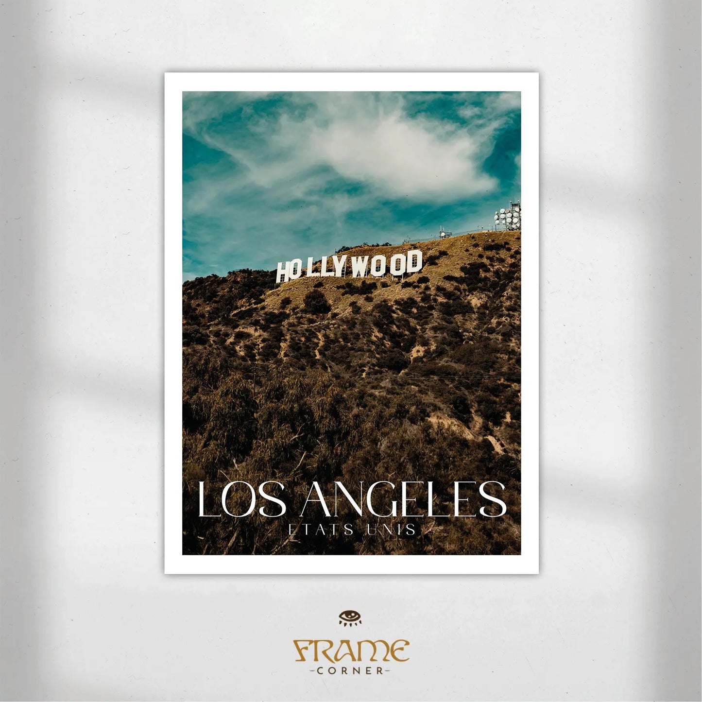 Affiche Los Angeles - Hollywood Frame Corner