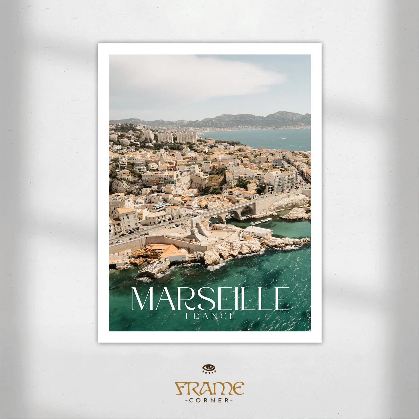 Affiche Marseille - Vallon des Auffes Frame Corner