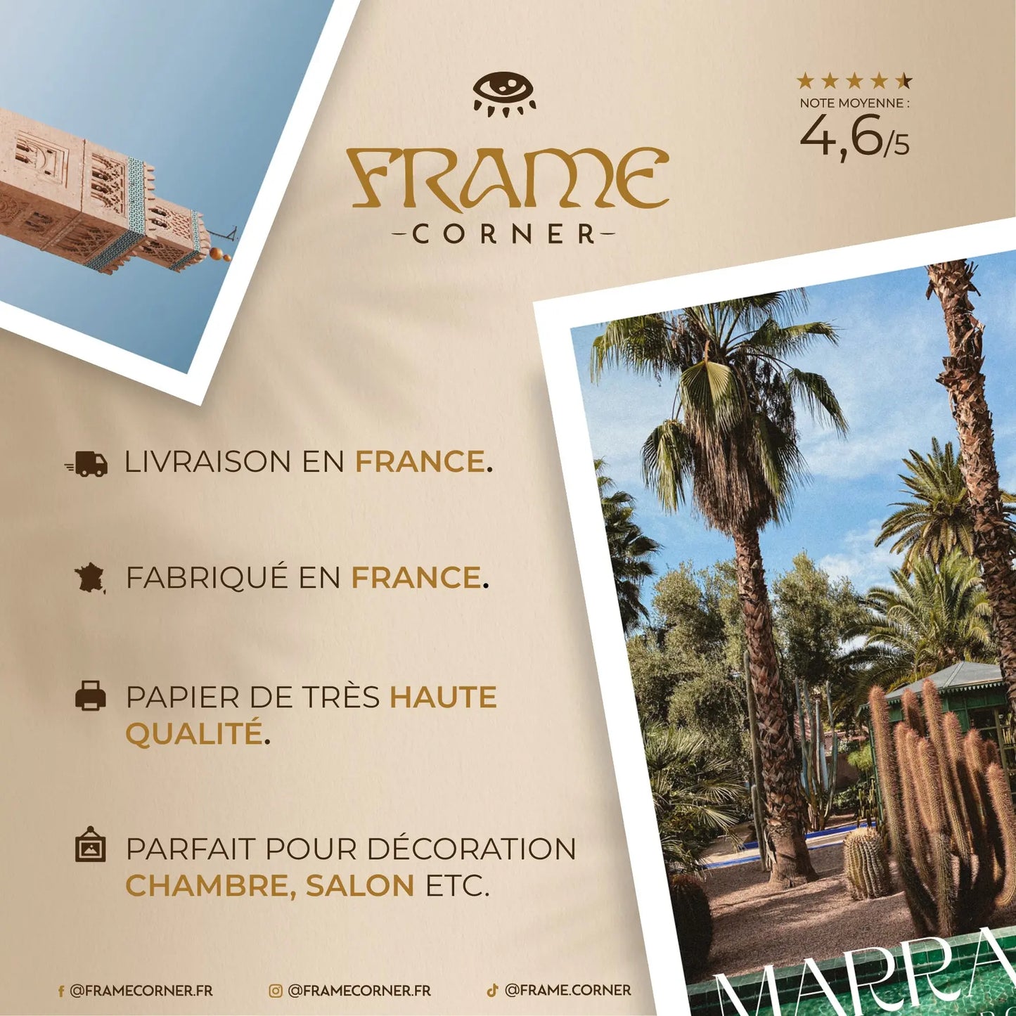 MARRAKECH n°2 Frame Corner France