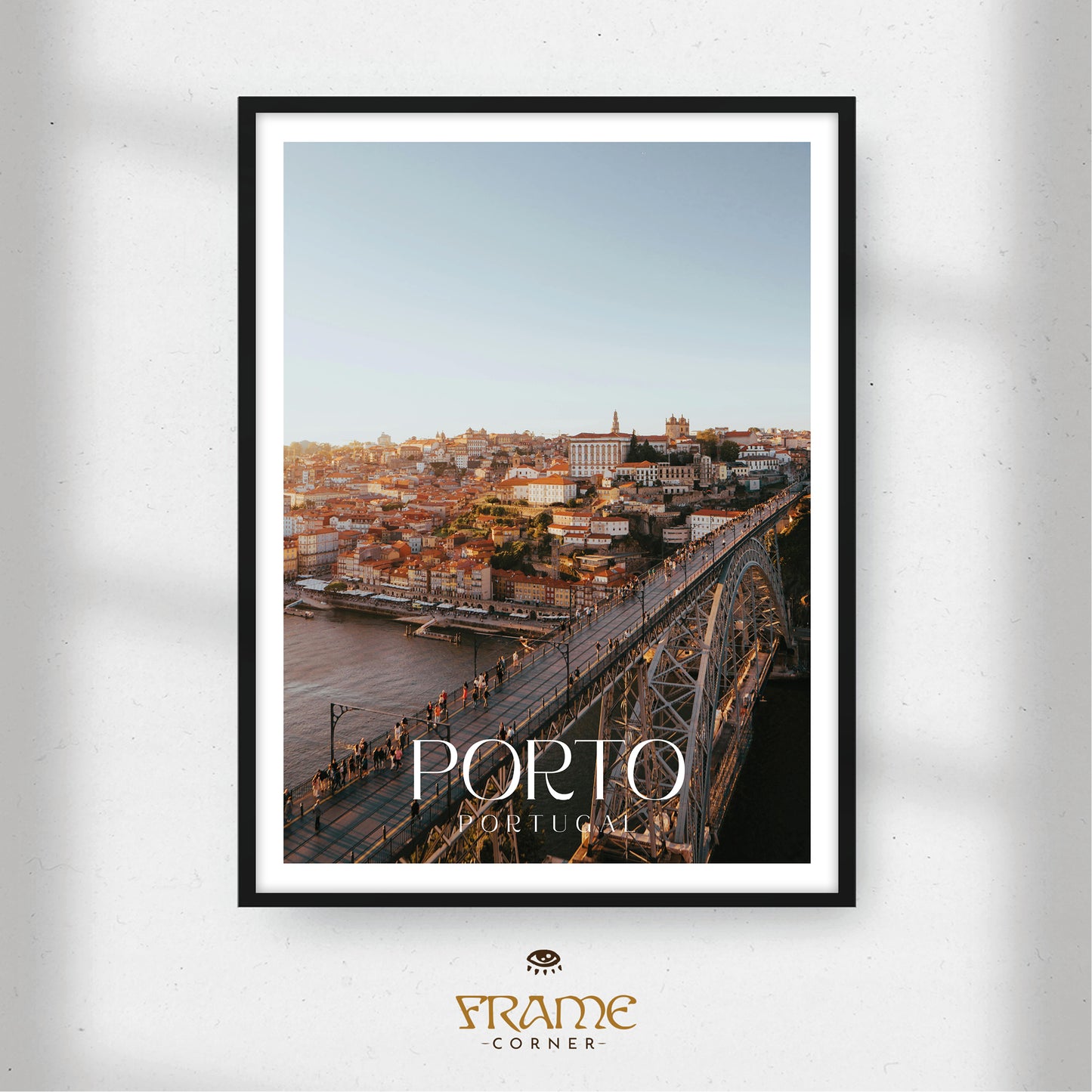 Affiche Porto - Vue aérienne Frame Corner