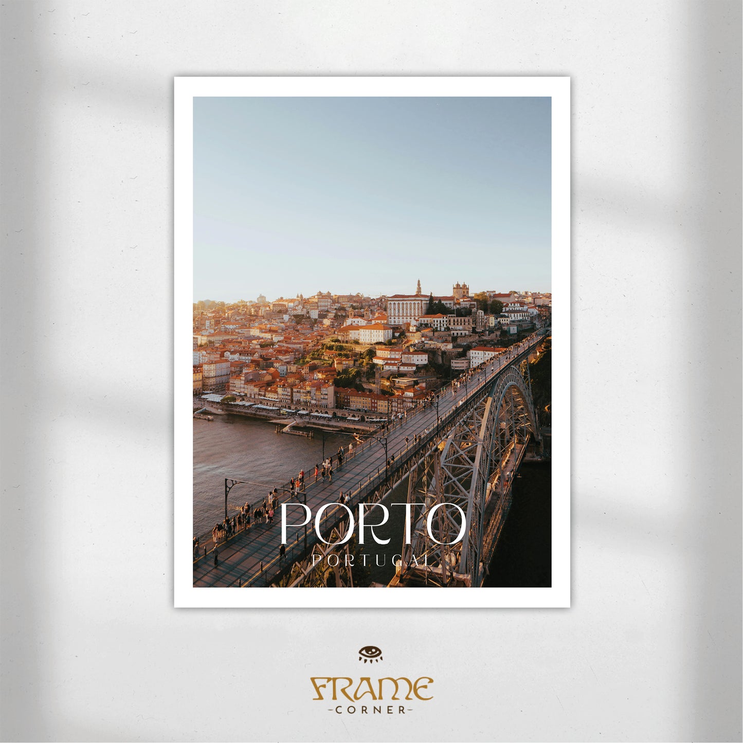Affiche Porto - Vue aérienne Frame Corner