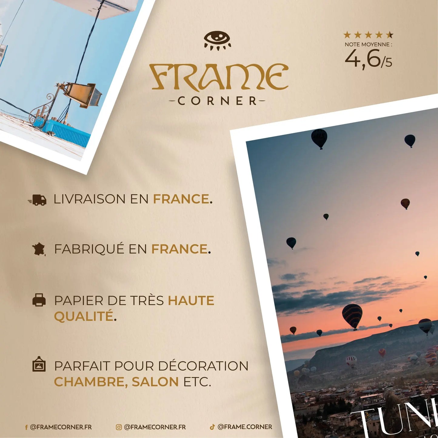 TUNISIE n°4 Frame Corner