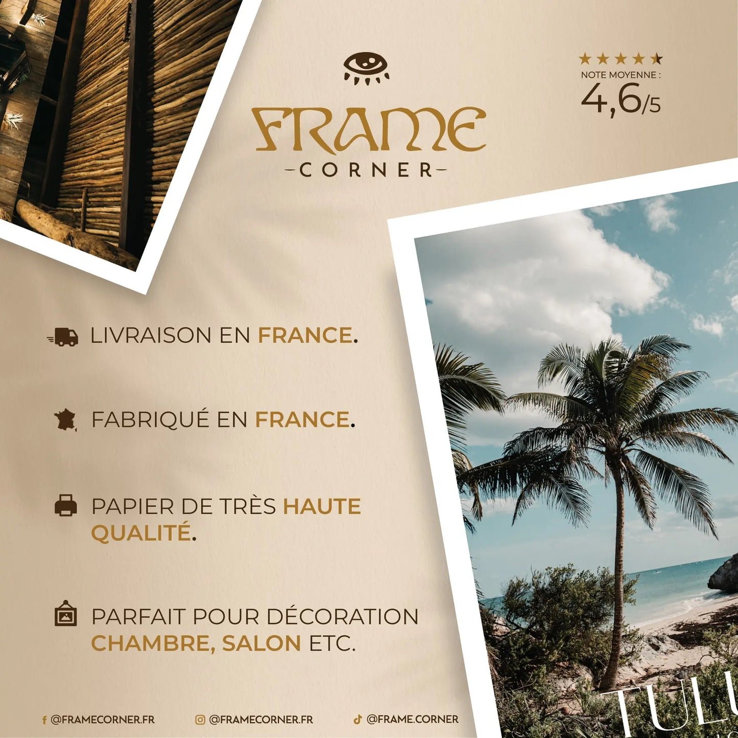 TULUM n°7 Frame Corner France