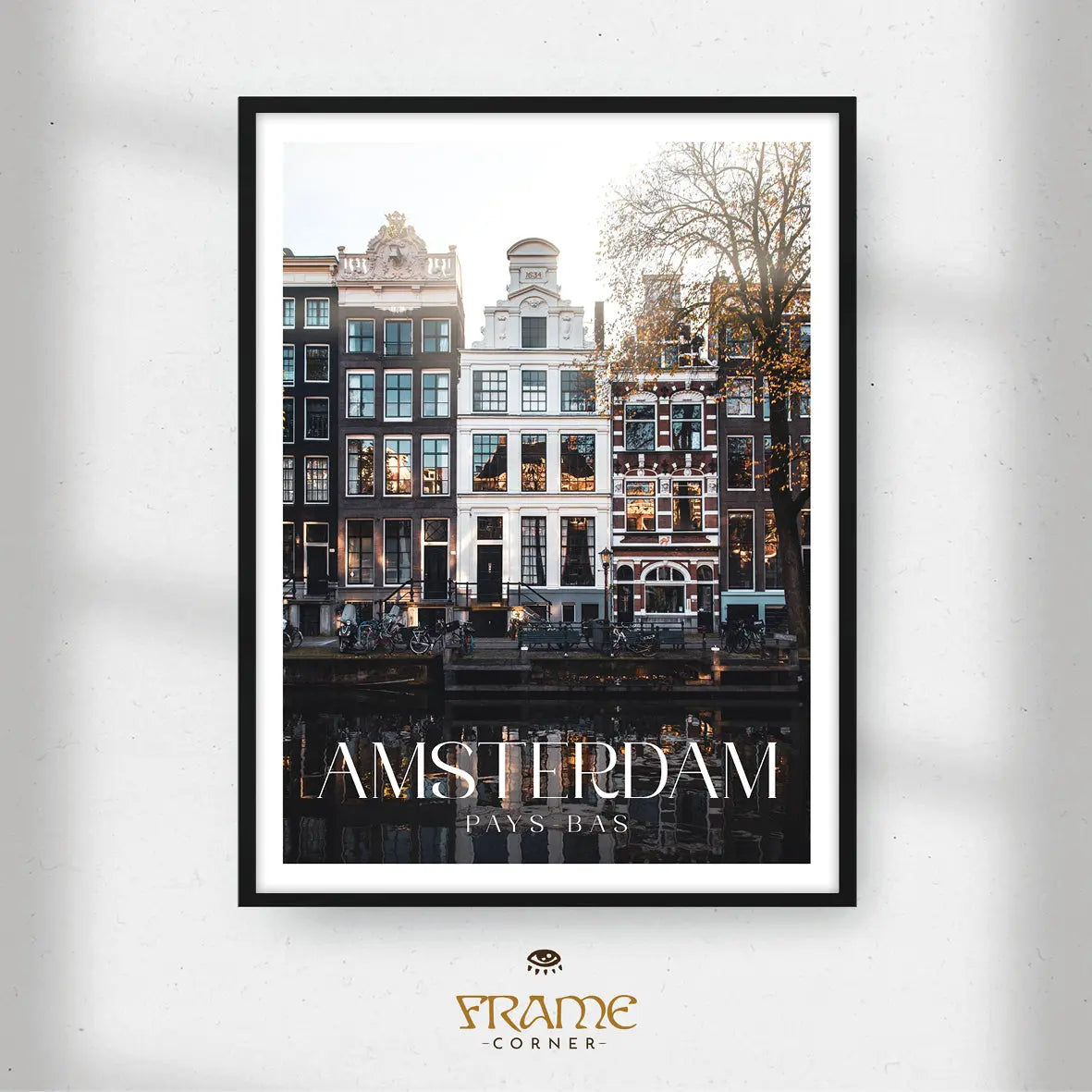 Affiche Amsterdam - Architecture historique Frame Corner