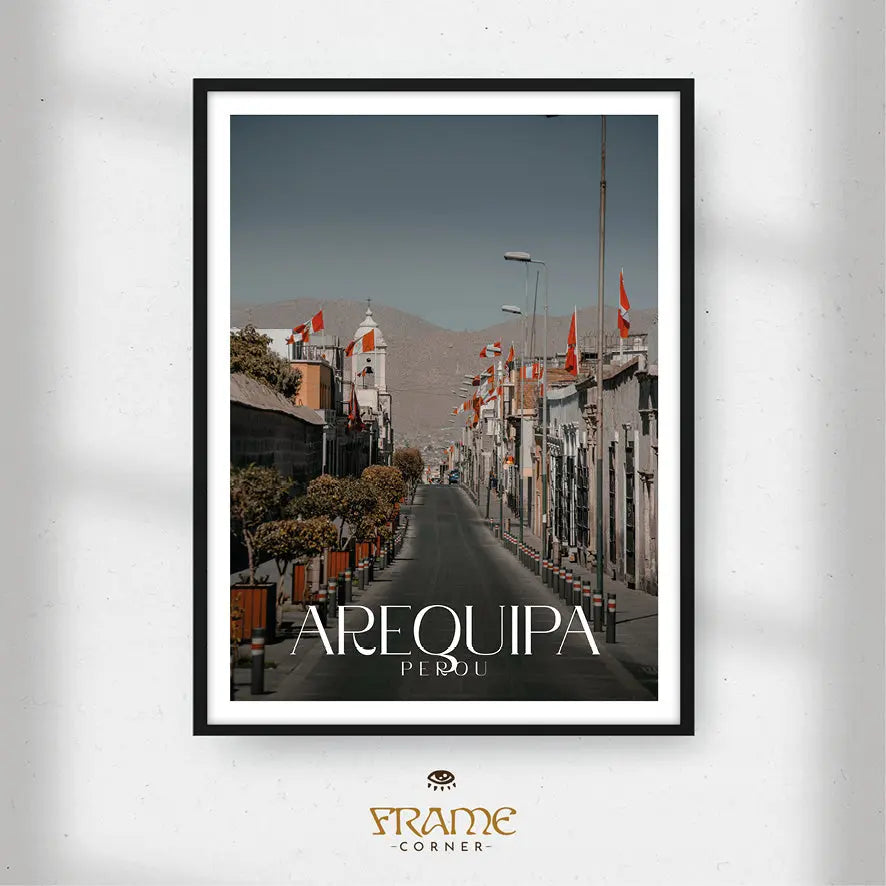 Affiche Arequipa - Calle Mercaderes Frame Corner