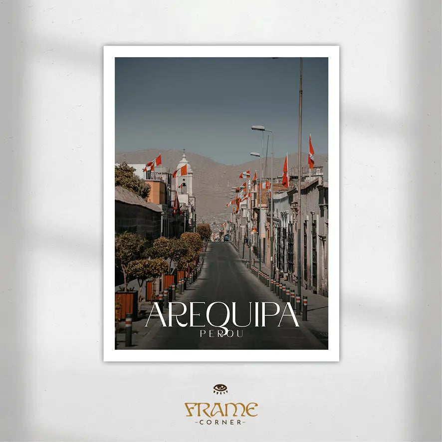 Affiche Arequipa - Calle Mercaderes Frame Corner