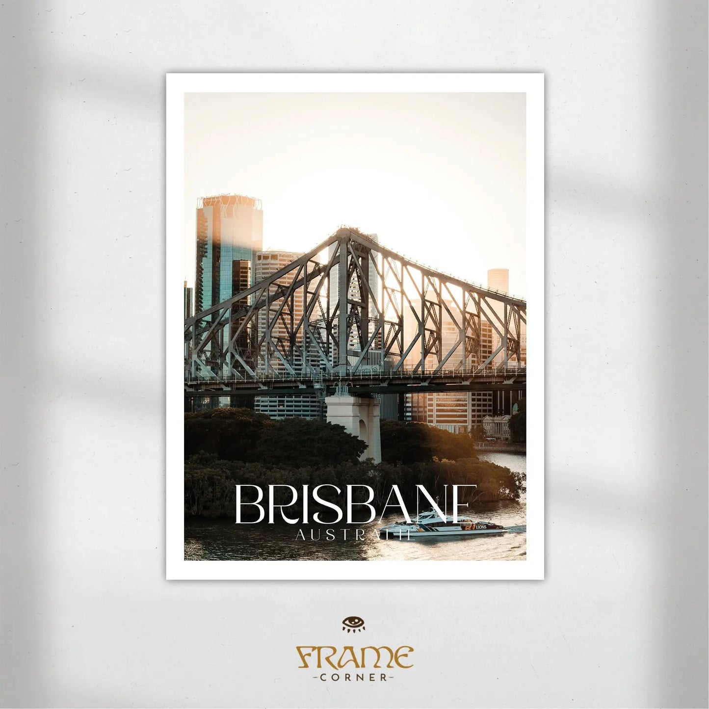 Affiche Brisbane - Story Bridge Frame Corner