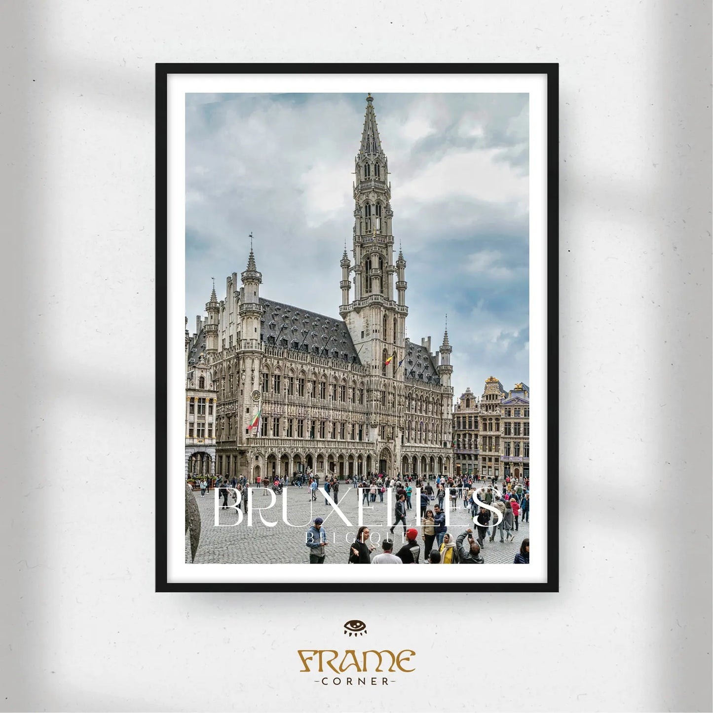 Affiche Bruxelles - Hôtel de Ville Frame Corner