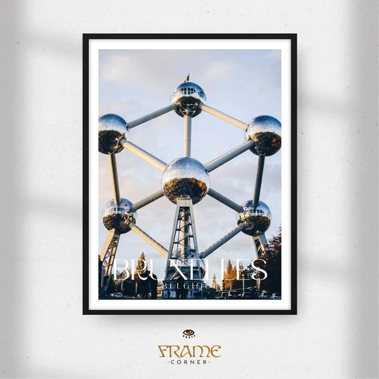 Affiche Bruxelles - L'Atomium Frame Corner