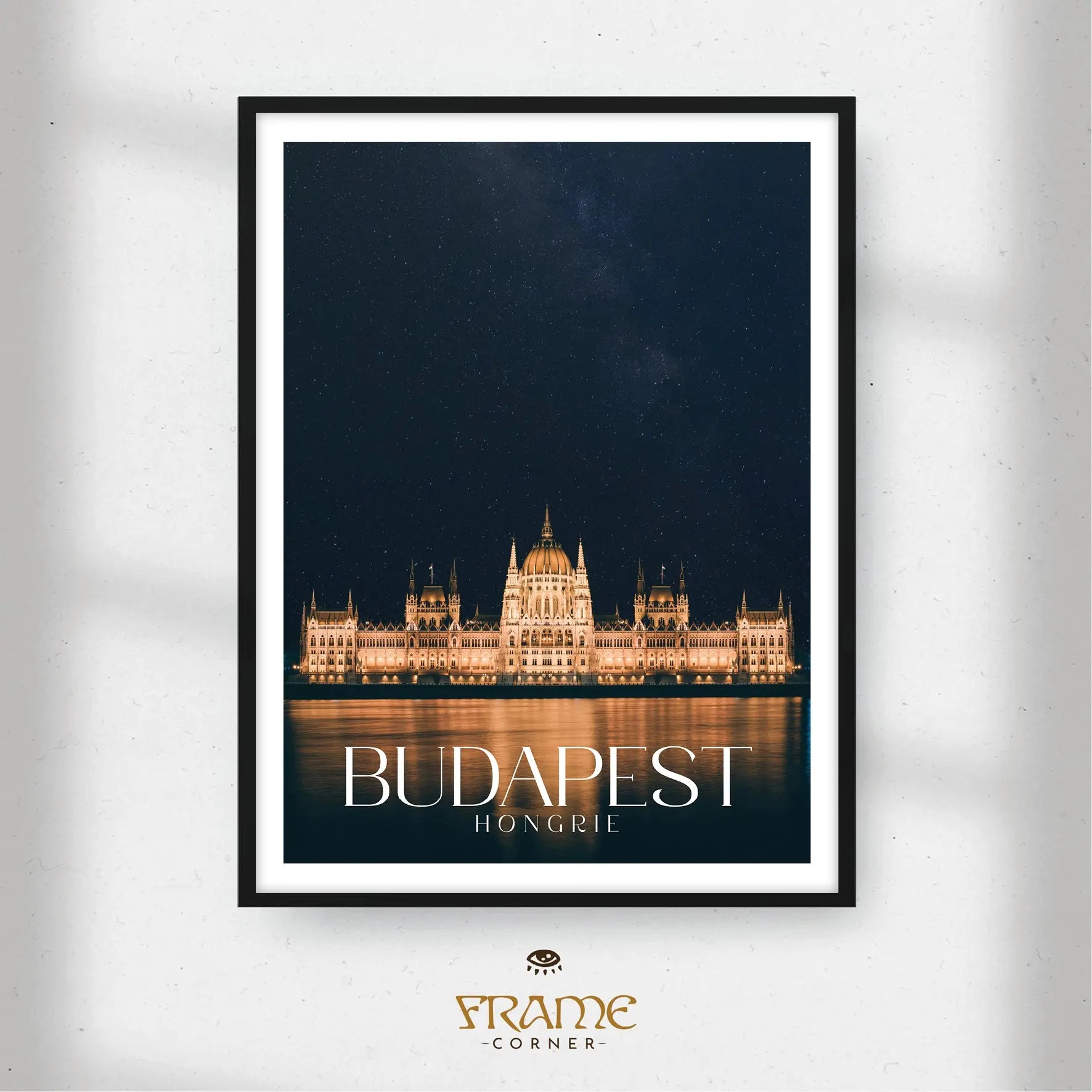 Affiche Budapest - Parlement Hongrois Frame Corner France