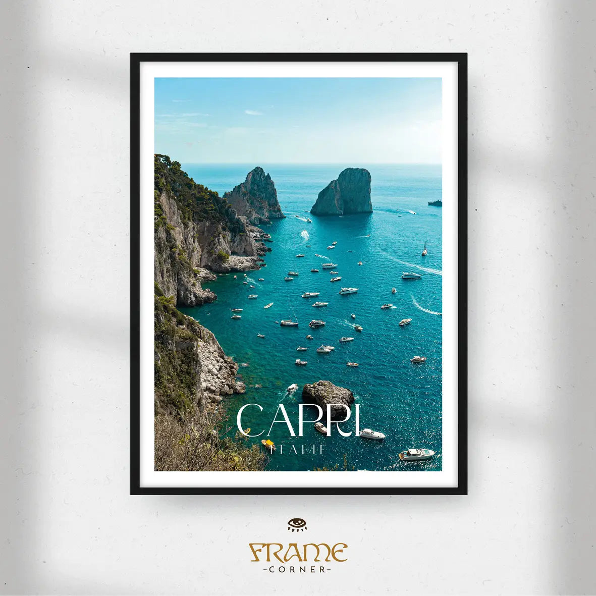 Affiche Capri - Côte amalfitaine Frame Corner