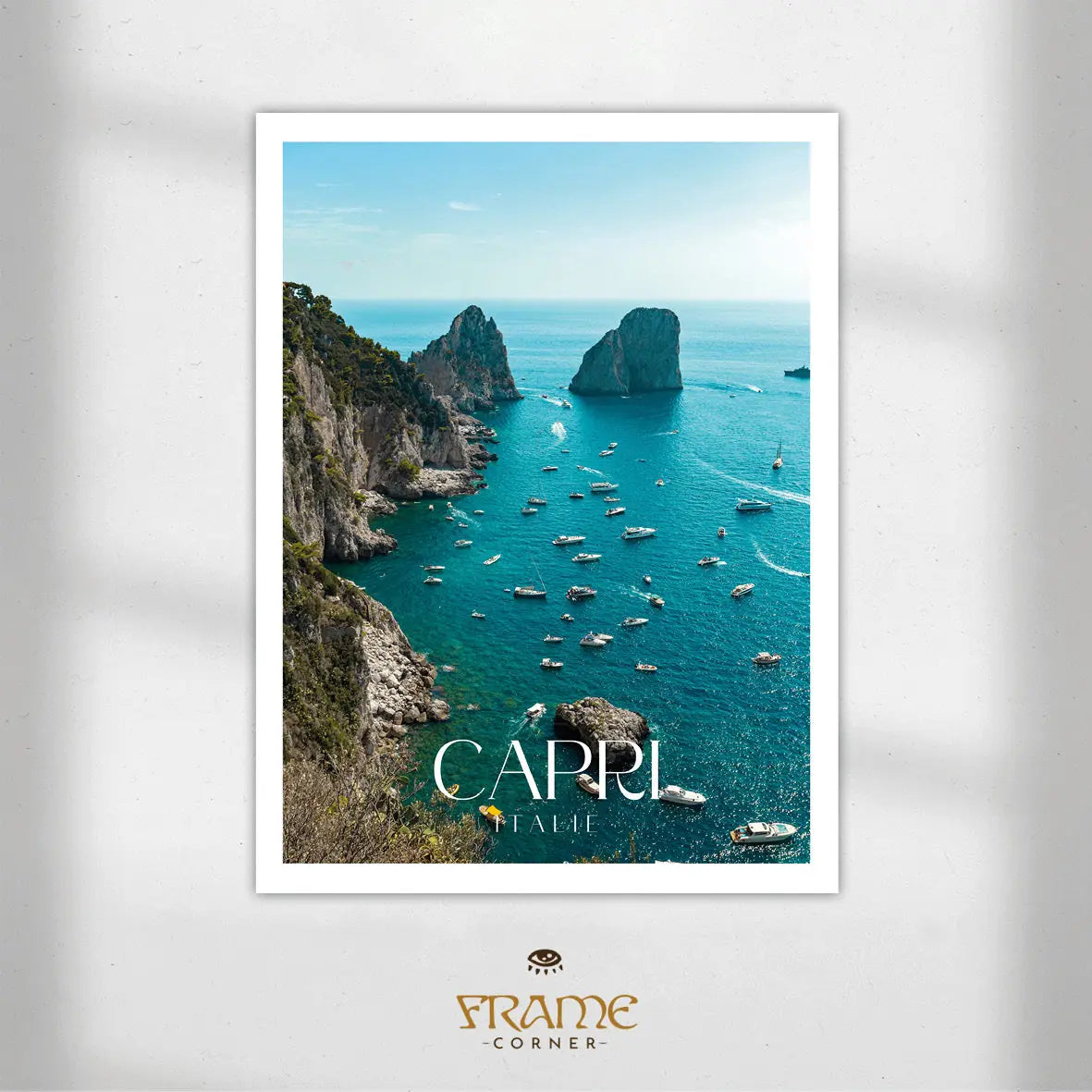 Affiche Capri - Côte amalfitaine Frame Corner