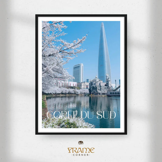 Affiche Corée du Sud - Lotte World Tower Frame Corner