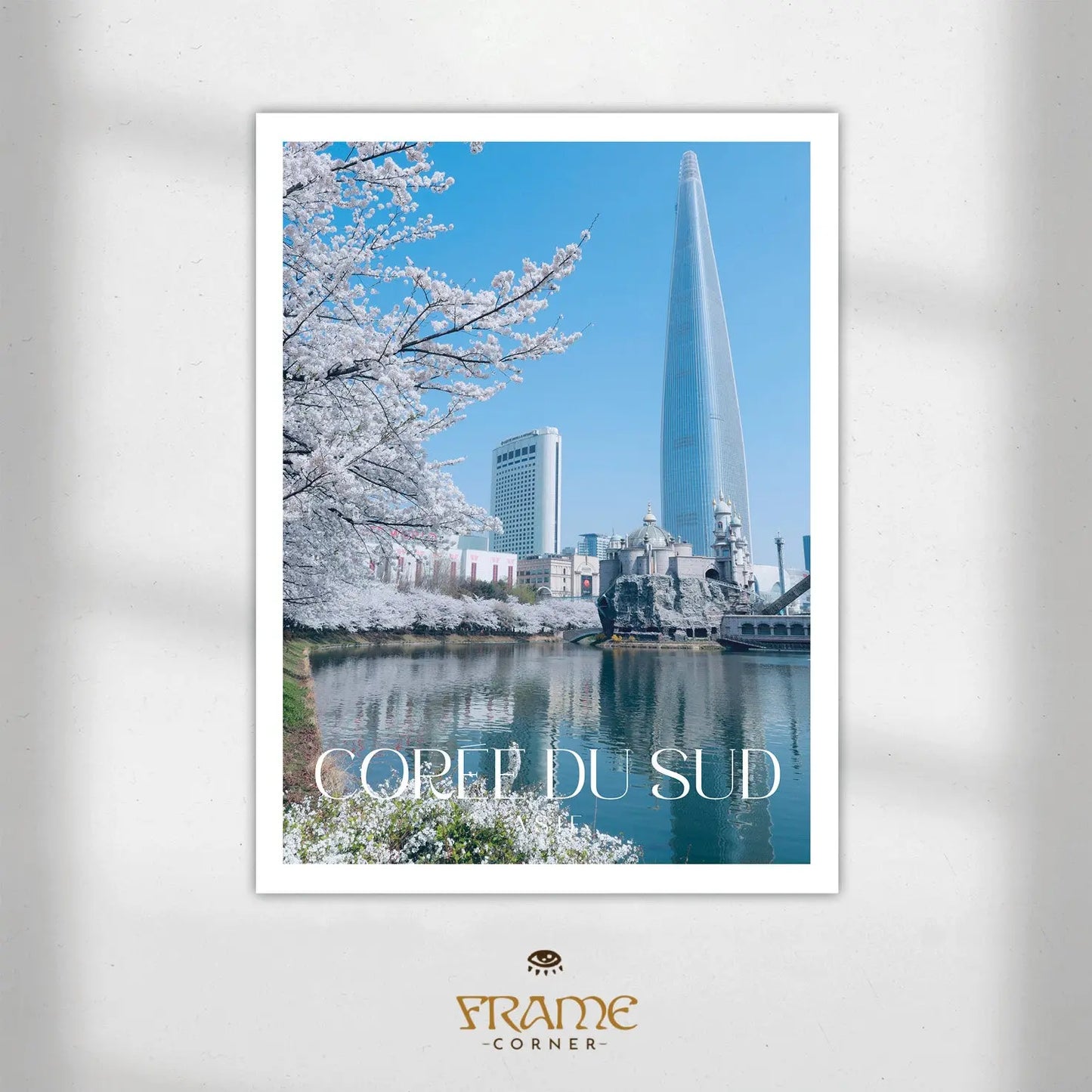 Affiche Corée du Sud - Lotte World Tower Frame Corner