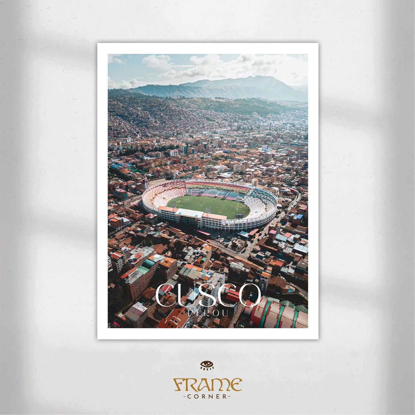 Affiche Cusco - Stade Inca Garcilaso Frame Corner