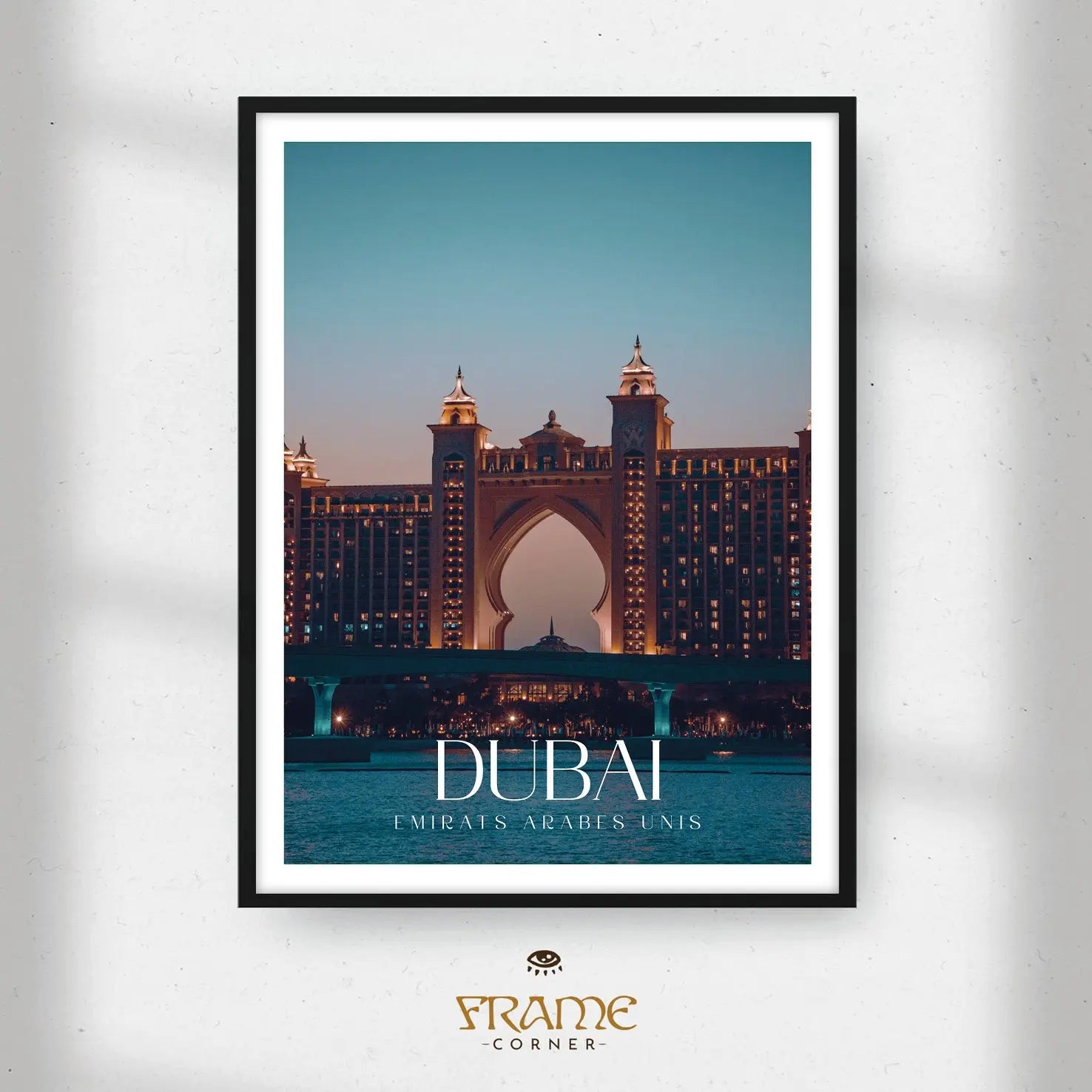 Affiche Dubaï - Atlantis The Palm Frame Corner