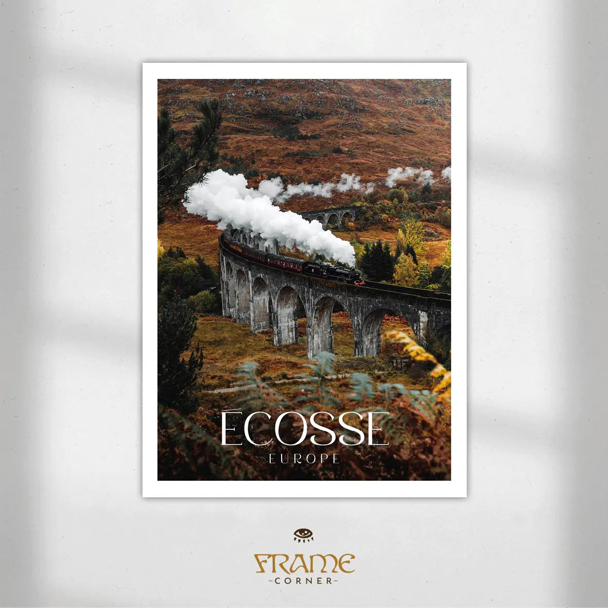 Affiche Écosse - Viaduc de Glenfinnan Frame Corner