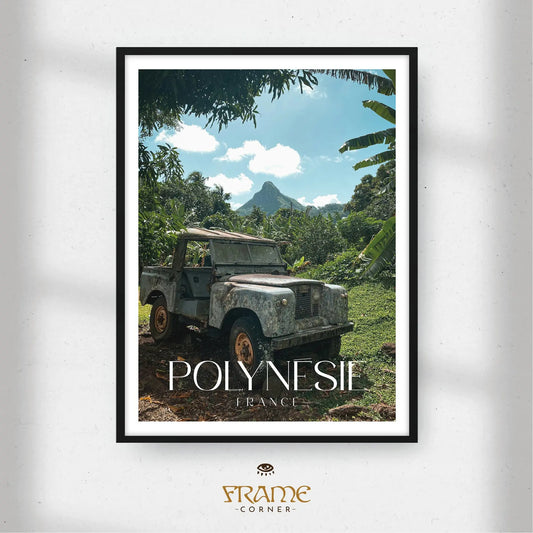 Affiche Polynésie - Aventure Sauvage Frame Corner