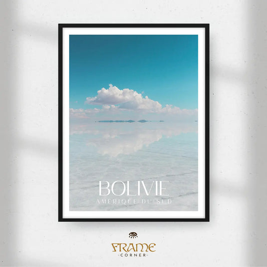 Affiche Bolivie - Salar d'Uyuni Frame Corner