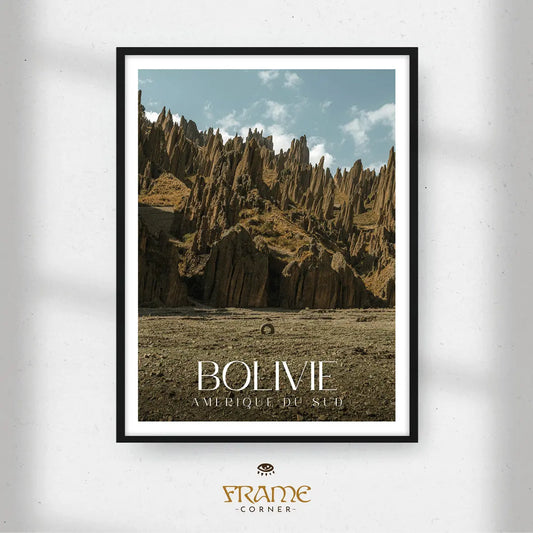 Affiche Bolivie - Vallée de la Luna Frame Corner